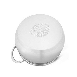 Кастрюля CASSIA 20x12 см / 3,6л со стеклянной крышкой (нерж.сталь)