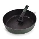 Глубокая сковорода BRILLIANT 28x7,5см со съемной ручкой (алюминий)