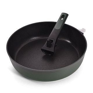 Глубокая сковорода BRILLIANT 28x7,5см со съемной ручкой (алюминий)