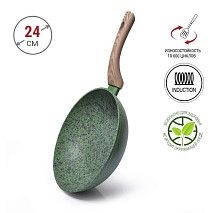 Сковорода-вок MALACHITE 24x7 см (алюминий)