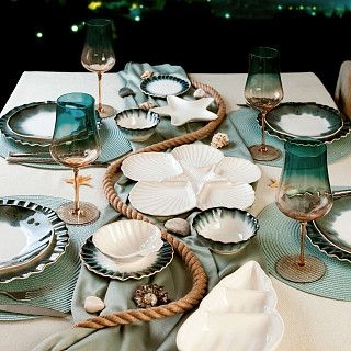 Набор из 2 мисок GALACTIC WAVES 16см (фарфор)