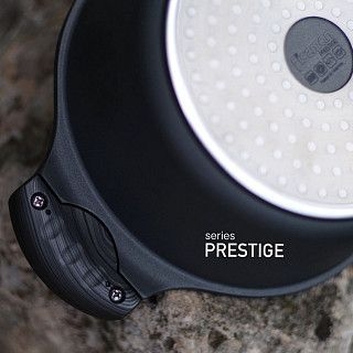 Кастрюля PRESTIGE 20x9,5 см / 2.4 л с крышкой (алюминий)