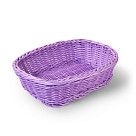 Плетеная корзинка прямоугольная 26x19x7 см (пластик)