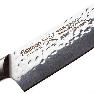 Нож HATTORI Сантоку 13см hammered (420J2 сталь)
