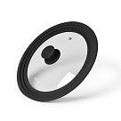 Крышка TRIPLEX 26/28/30см Многоразмерная, цвет Чёрный (стекло)