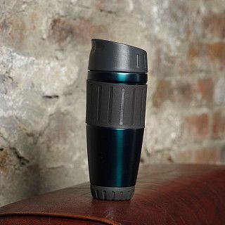 Термокружка 500 мл, цвет зеленый (нерж.сталь)