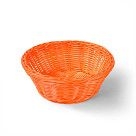 Плетеная корзинка круглая 21x8 см (пластик)