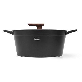 Кастрюля FILOMENA 28x13,5см / 5,7л со стеклянной крышкой (алюминий