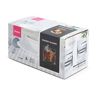 Набор бокалов для виски 370мл / 2шт (стекло)