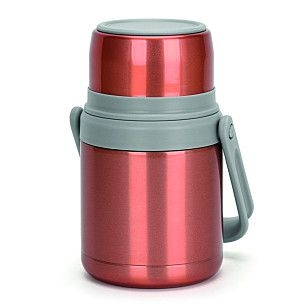 Термос для еды 1000 мл, цвет оранжевый (нерж.сталь)