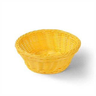Плетеная корзинка круглая 21x8 см (пластик)