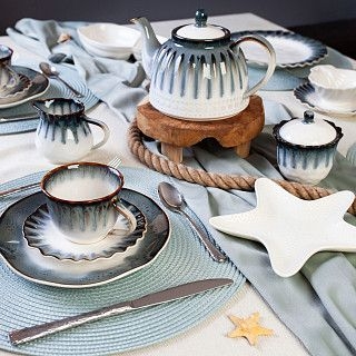 Набор из 2 чашек GALACTIC WAVES 220 мл с блюдцами (фарфор)