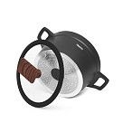 Кастрюля FILOMENA 20x10,5см / 2,3л со стеклянной крышкой (алюминий