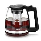 Заварочный чайник стеклянный 2л со стальным фильтром