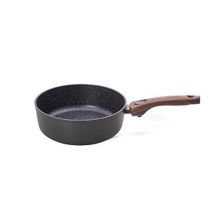 Глубокая cковорода CAPELLA 24x7,5см со съемной ручкой и стеклянной