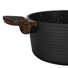 Кастрюля DIAMOND 20x10см / 2,6л со стеклянной крышкой (алюминий)