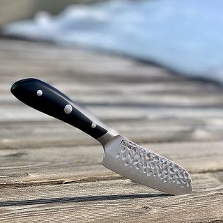 Нож HATTORI Сантоку 13см hammered (420J2 сталь)