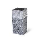 Подставка для хранения ножей 11x11x23см, цвет ГРАФИТ (пластик)