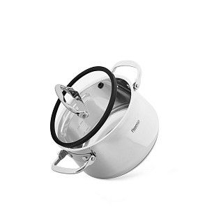 Кастрюля IRON ELEGANCE 16х10 см / 1,85 л со стеклянной крышкой (нер