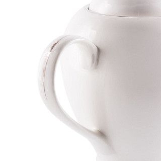 Чайник заварочный ALEKSA 1,1л, цвет белый (фарфор)