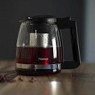 Заварочный чайник стеклянный 2л со стальным фильтром