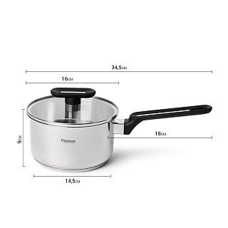 Ковш индукционный 16 см / 1,7 л Mia