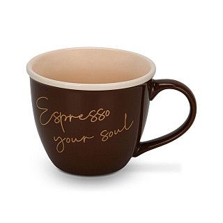 Набор из 2-х чашек 240 мл BLACK COFFEE с блюдцами (фарфор)