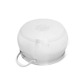 Кастрюля CASSIA 24x14 см / 6,3л со стеклянной крышкой (нерж.сталь)