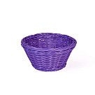 Плетеная корзинка круглая 19x10 см (пластик)