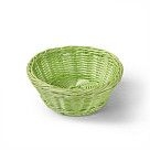 Плетеная корзинка круглая 21x8 см (пластик)