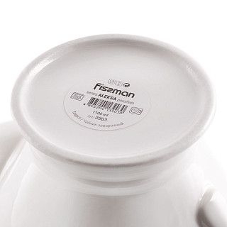 Чайник заварочный ALEKSA 1,1л, цвет белый (фарфор)