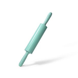 Скалка 39,5x5,5 см, цвет АКВАМАРИН (силикон)