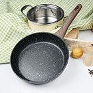 Сковорода для жарки GRANDEE STONE 26x5,8 см (алюминий)