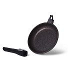 Сковорода для жарки REBUSTO 20x4,0 см со съемной ручкой (алюминий)