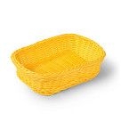 Плетеная корзинка прямоугольная 26x19x7 см (пластик)