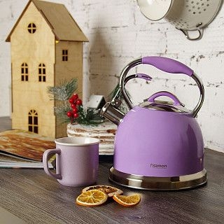 Чайник для кипячения воды FELICITY 2,6л, цвет ФИОЛЕТОВЫЙ (нерж.стал