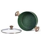 Кастрюля MALACHITE 28x13см / 7,6л со стеклянной крышкой (алюминий)