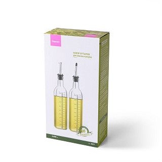 Набор стеклянных бутылок для масла и уксуса 2х500мл 6417