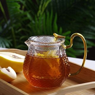 Стеклянный чайник со стеклянным фильтром 600мл