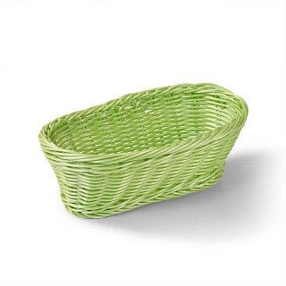 Плетеная корзинка овальная 23x12x8 см (пластик)