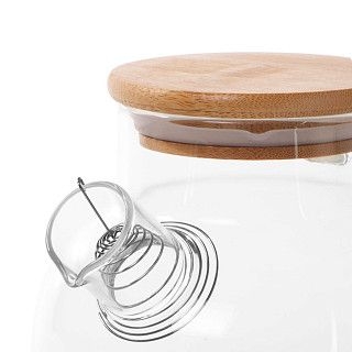 Чайник заварочный 1200мл со стальным фильтром (стекло)