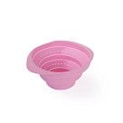 Складной дуршлаг 15x9 см, цвет ЧАЙНАЯ РОЗА (силикон)