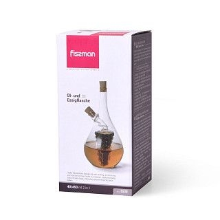 Бутылочка 40/450мл для масла и уксуса 2-в-1 (стекло)