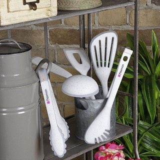 Лопатка с прорезями BIANCA 32см (нейлон + силикон)