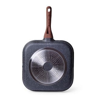 Квадратная сковорода-гриль DAKJJIM 28x4,5 см (алюминий)