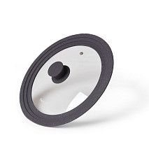 Крышка TRIPLEX 24/26/28см Многоразмерная, цвет Темно-серый (стекло)