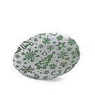 Тарелка стеклянная 22,5 см New Year Green