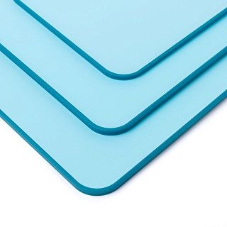 Набор из 3 разделочных досок 41х28см,36х24см,31х20см цвет синий (пл